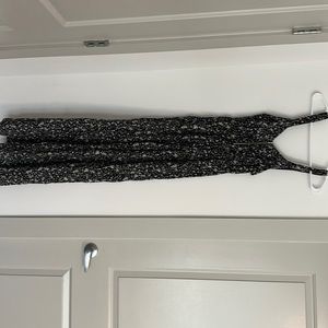 Charlotte Russe Black Floral Maxi Dress